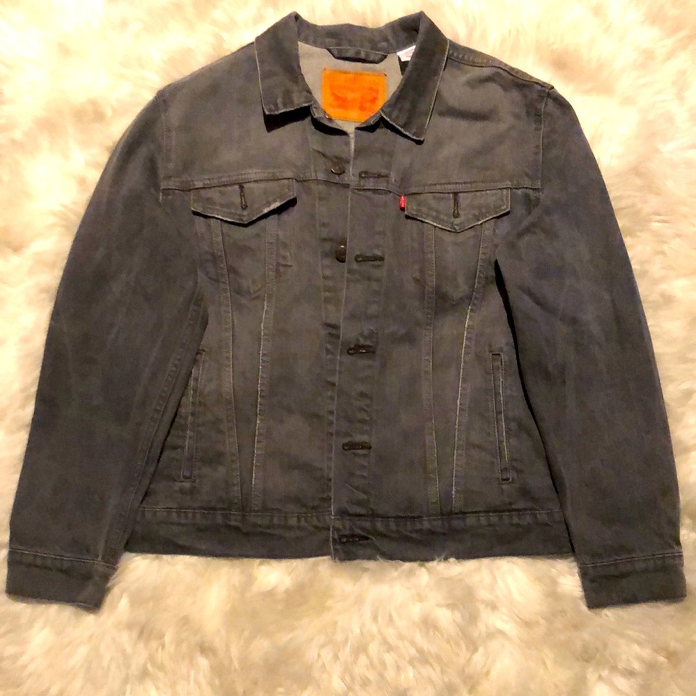 Levi Gray Denim Trucker Jacket